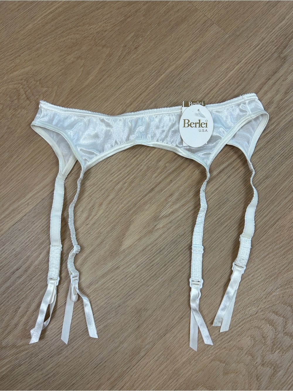 NWT Vintage Berlei Satin Garter Belt